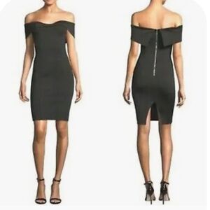 Few Moda Elegant Black Off-Shoulder Dress Size S